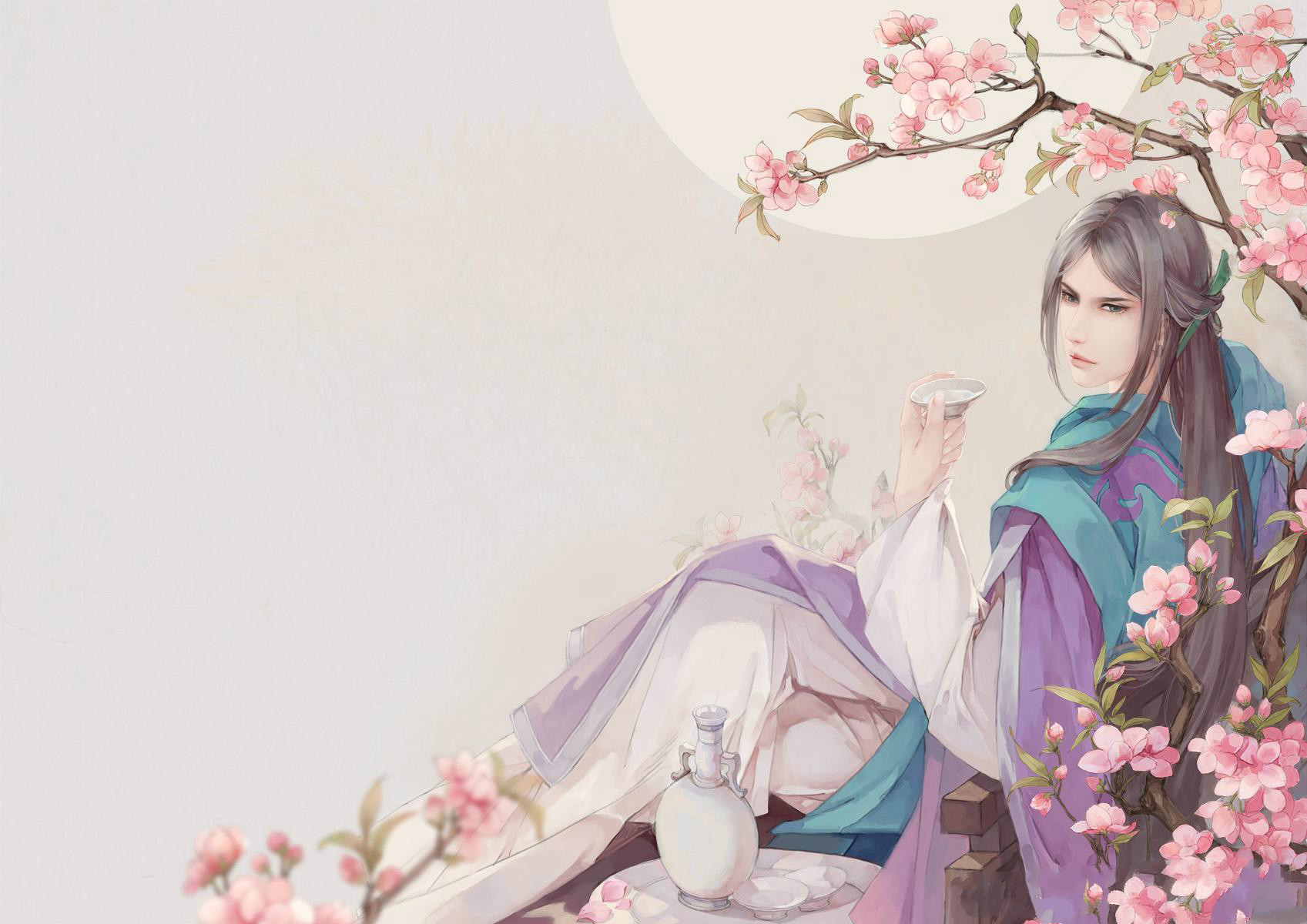 唯美古風(fēng)圖片：似水流年，恍然又一年