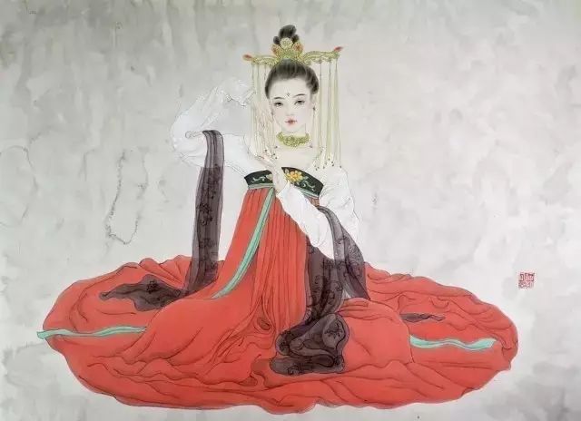 古風(fēng)詩意手繪插畫：一場(chǎng)風(fēng)花雪月任飄搖美！