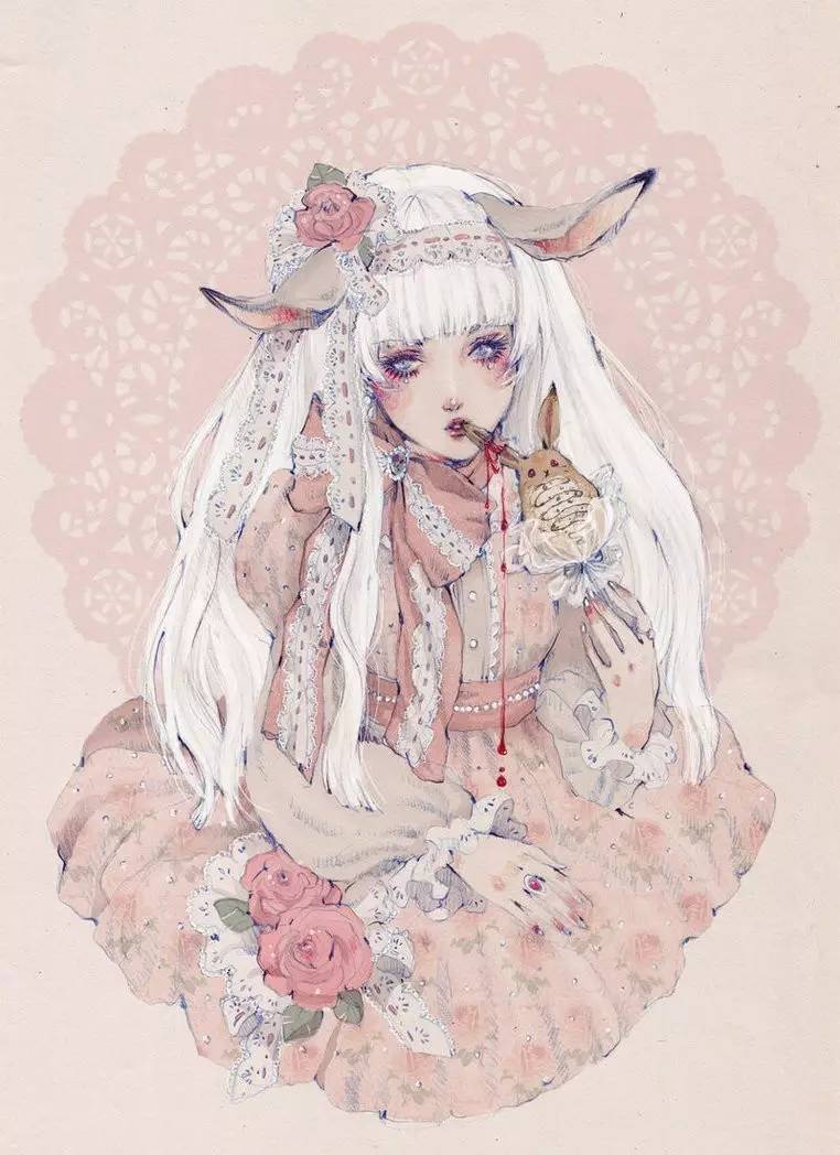 暖色調手繪插畫，給一種人淡淡的插畫美!