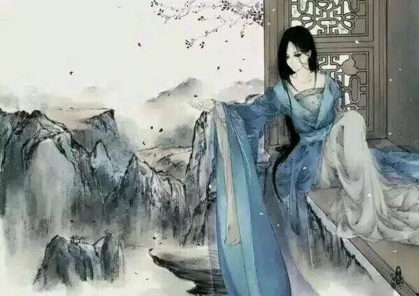 唯美古風(fēng)圖片:寒月退霜風(fēng)滿樓，夜靜人幽滿腔愁