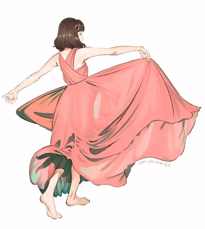 超唯美優(yōu)雅插畫，清新亮麗的手繪插畫