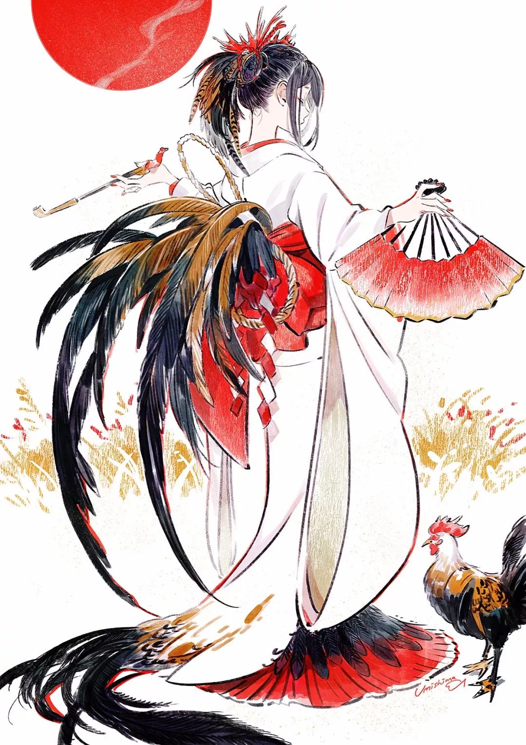 超唯美優(yōu)雅插畫，清新亮麗的手繪插畫