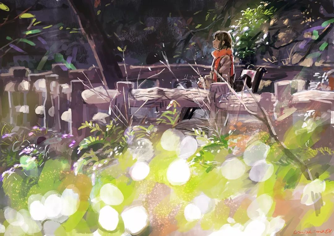 超唯美優(yōu)雅插畫，清新亮麗的手繪插畫