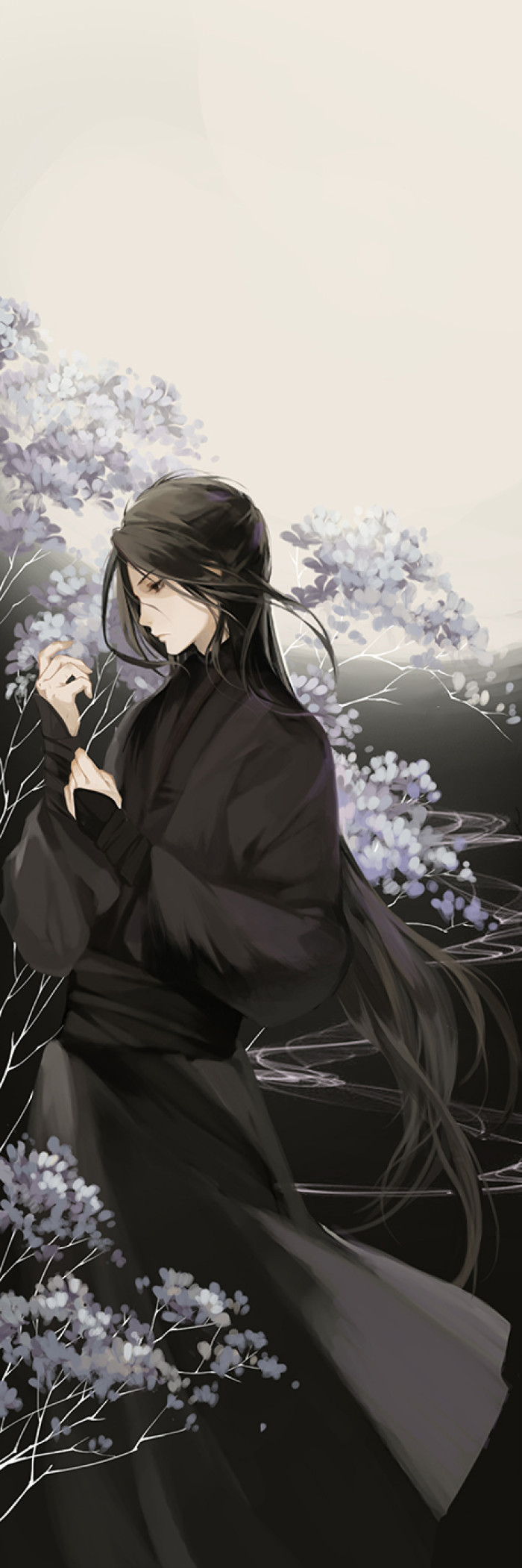 古風(fēng)唯美插畫(huà)，抽象細(xì)膩的手繪插畫(huà)