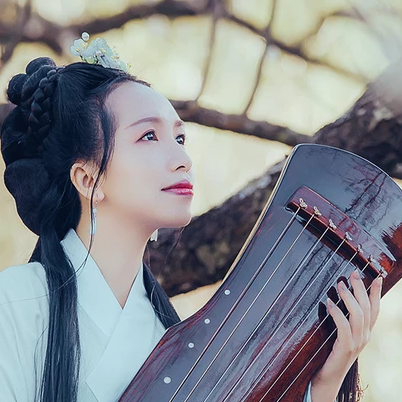 珠簾傘文藝女生頭像，唯美古風(fēng)真人頭像