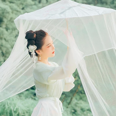 白衣仙子女生頭像，唯美古風真人頭像