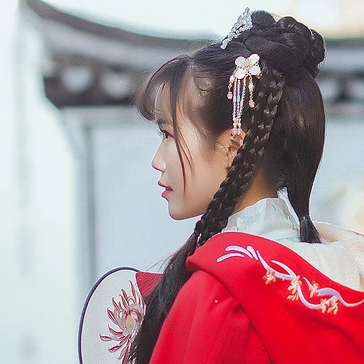 文藝女生頭像，唯美古風真人頭像