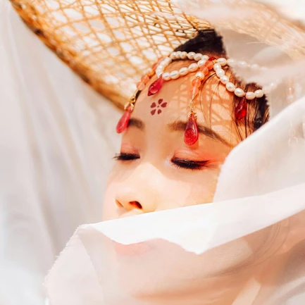 浮世年華少女頭像，唯美古風(fēng)真人頭像