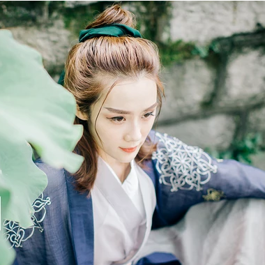 竹林山寺閨蜜古風(fēng)頭像，唯美古風(fēng)女子真人頭像