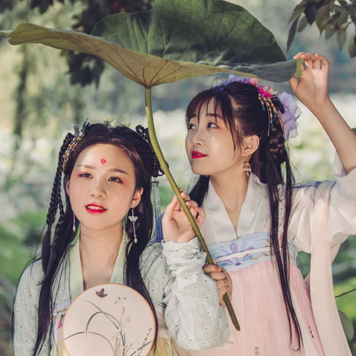荷塘邊古風(fēng)頭像，唯美古風(fēng)閨蜜真人頭像
