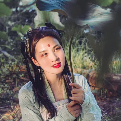 荷塘邊古風(fēng)頭像，唯美古風(fēng)閨蜜真人頭像