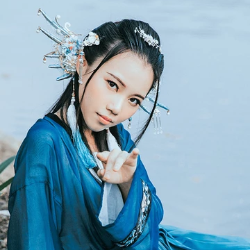 人魚傳說妖艷頭像，唯美古風(fēng)女子頭像