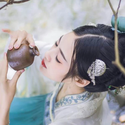 夢中鏡時尚典雅，唯美古風真人頭像