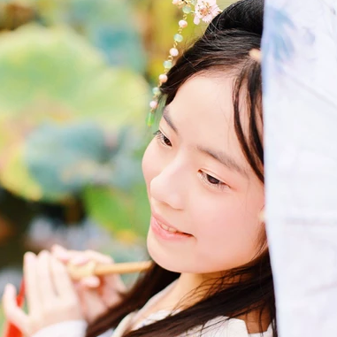 中國風古風真人唯美女子頭像