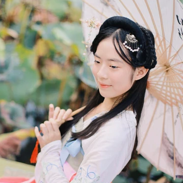 中國風古風真人唯美女子頭像