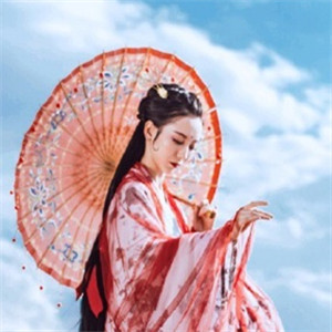 庭院深深思幾許古風女子頭像，古風真人頭像