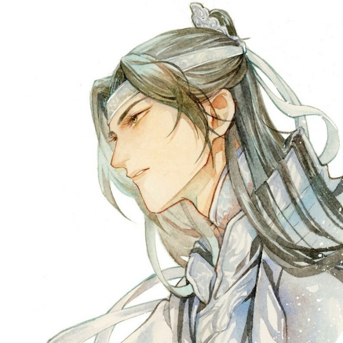 雅致男子古風(fēng)頭像，劍眉星目古典男生頭像