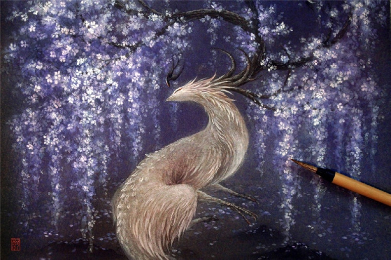 杉澤《息風(fēng).飛鐮》中國(guó)風(fēng)插畫欣賞