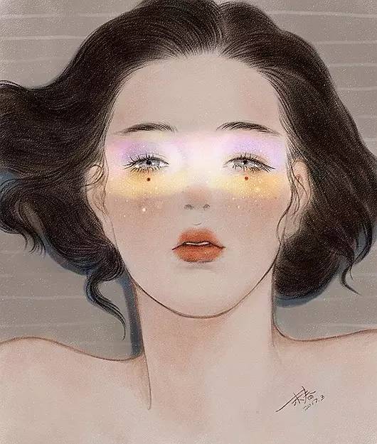 獨(dú)特中國(guó)美，最美插畫，膚如凝脂珠圓玉潤(rùn)民國(guó)