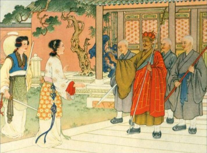 中國(guó)風(fēng)白蛇傳奇，白蛇傳繪本插畫(huà)