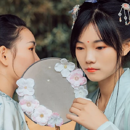 并蒂閨蜜頭像，唯美古風(fēng)真人頭像
