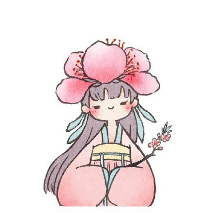 古風(fēng)花卉擬人情人頭像，一組好看的手繪古風(fēng)頭像